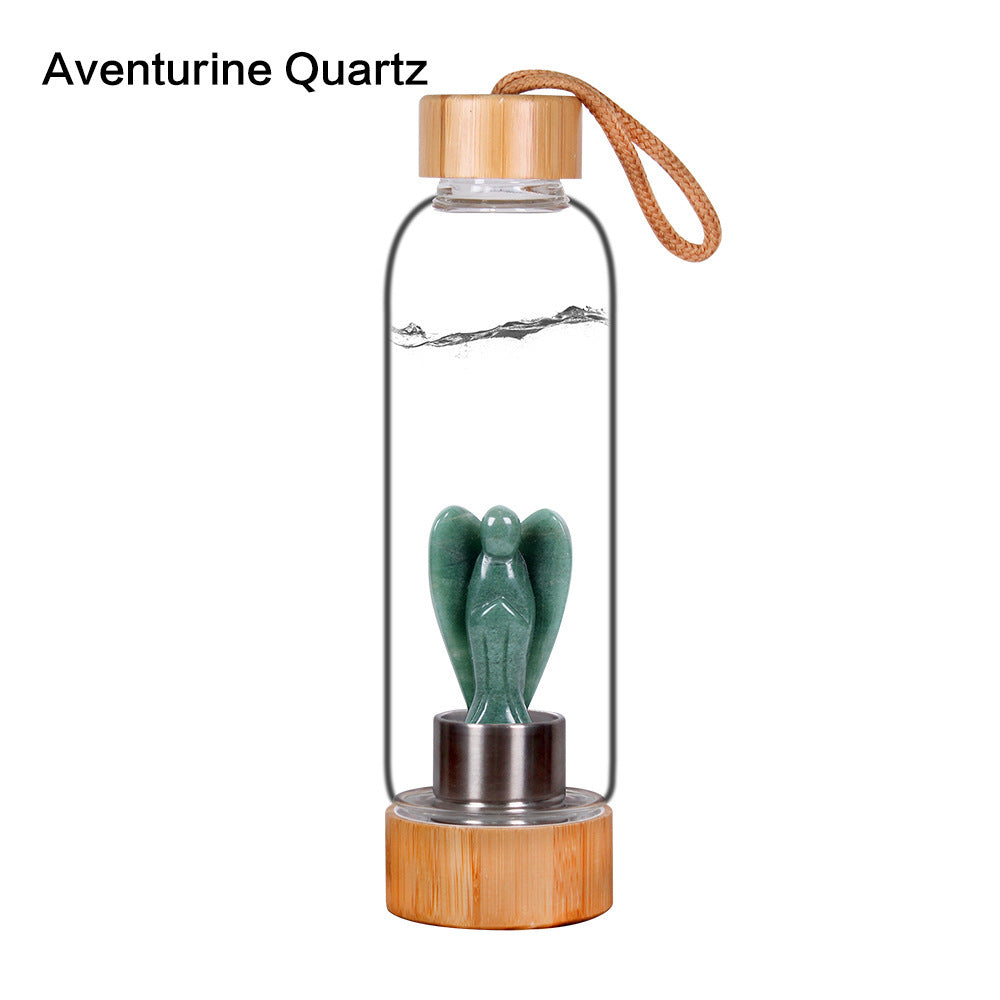 Decorative Energy Glass Tea Cup Sports Water Bottle