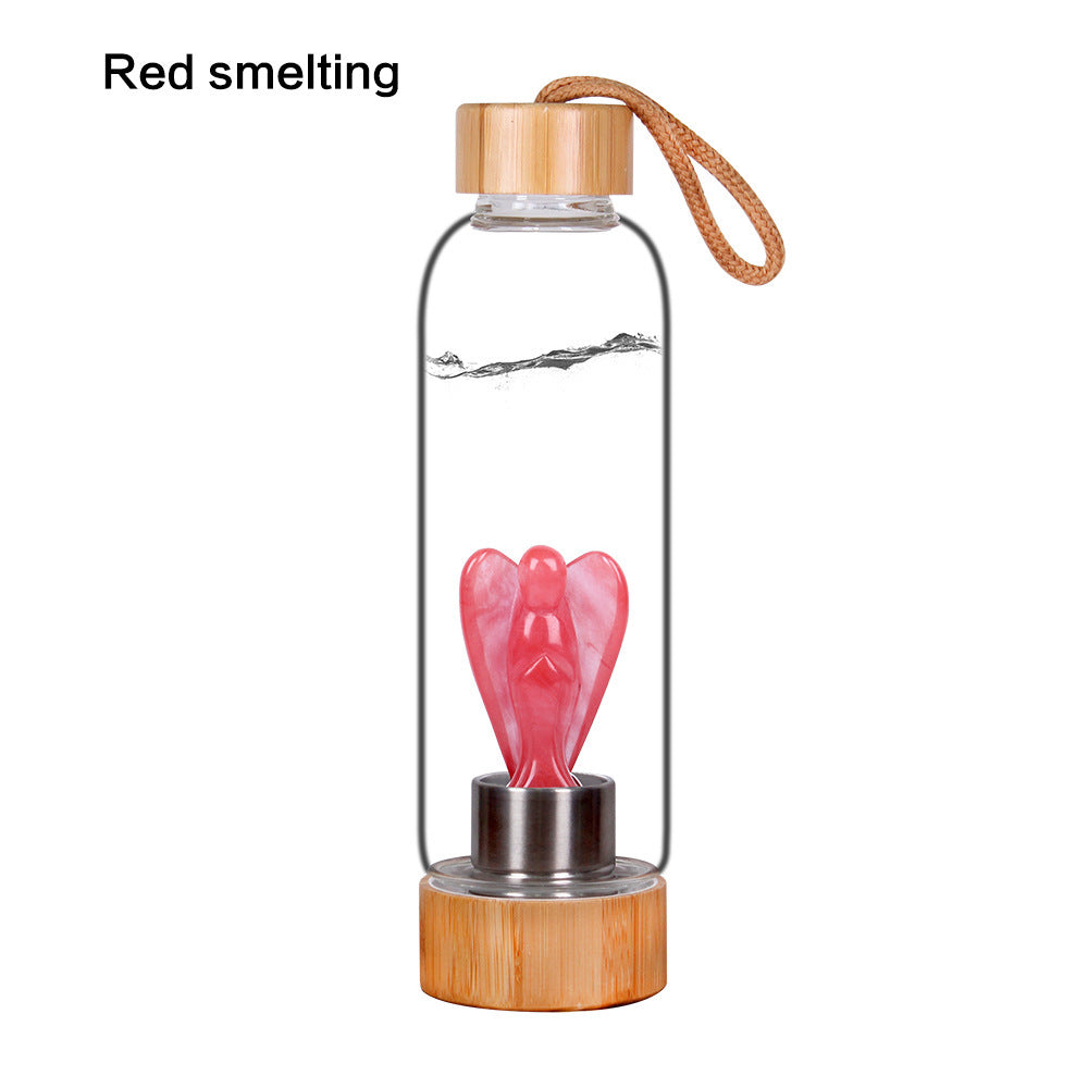 Decorative Energy Glass Tea Cup Sports Water Bottle