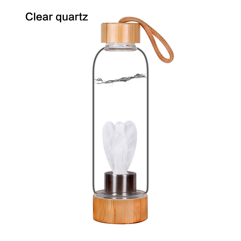 Decorative Energy Glass Tea Cup Sports Water Bottle