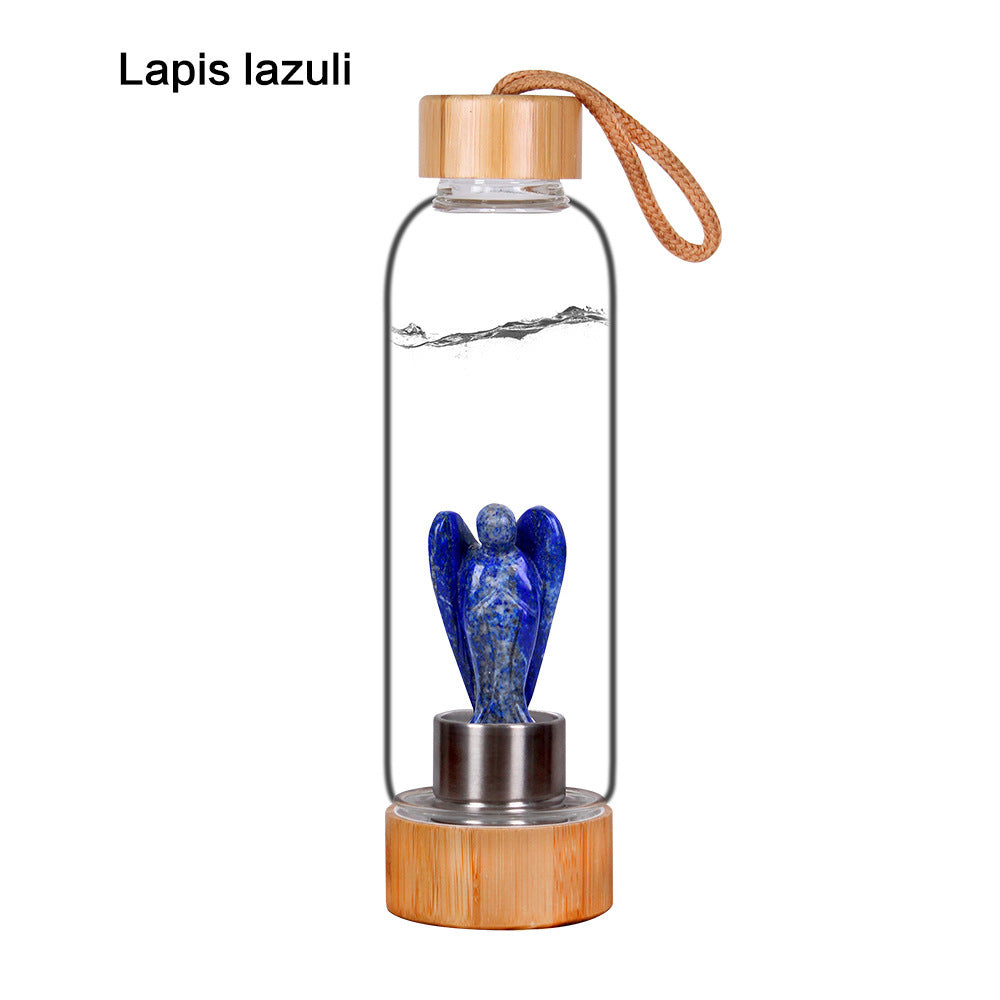 Decorative Energy Glass Tea Cup Sports Water Bottle