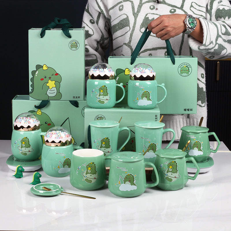 Fashion Crown Dinosaur Thermostat Mug Set