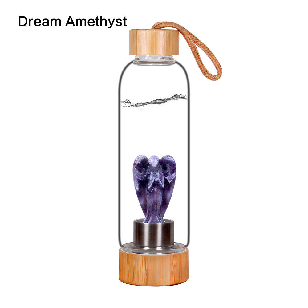 Decorative Energy Glass Tea Cup Sports Water Bottle