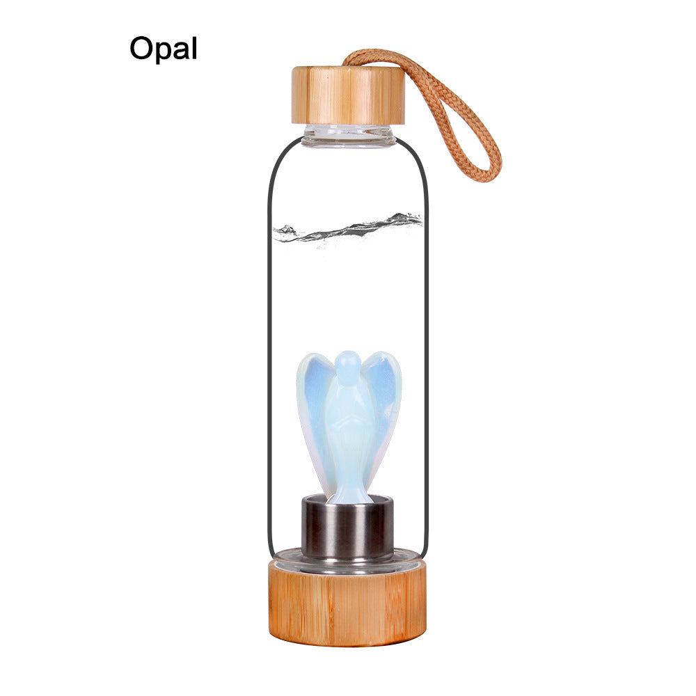 Decorative Energy Glass Tea Cup Sports Water Bottle