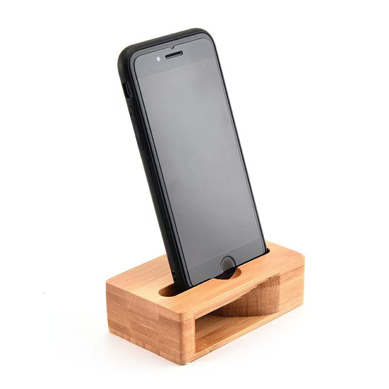 Bamboo Loudspeaker Multifunctional Bamboo Mobile Phone Bracket Base